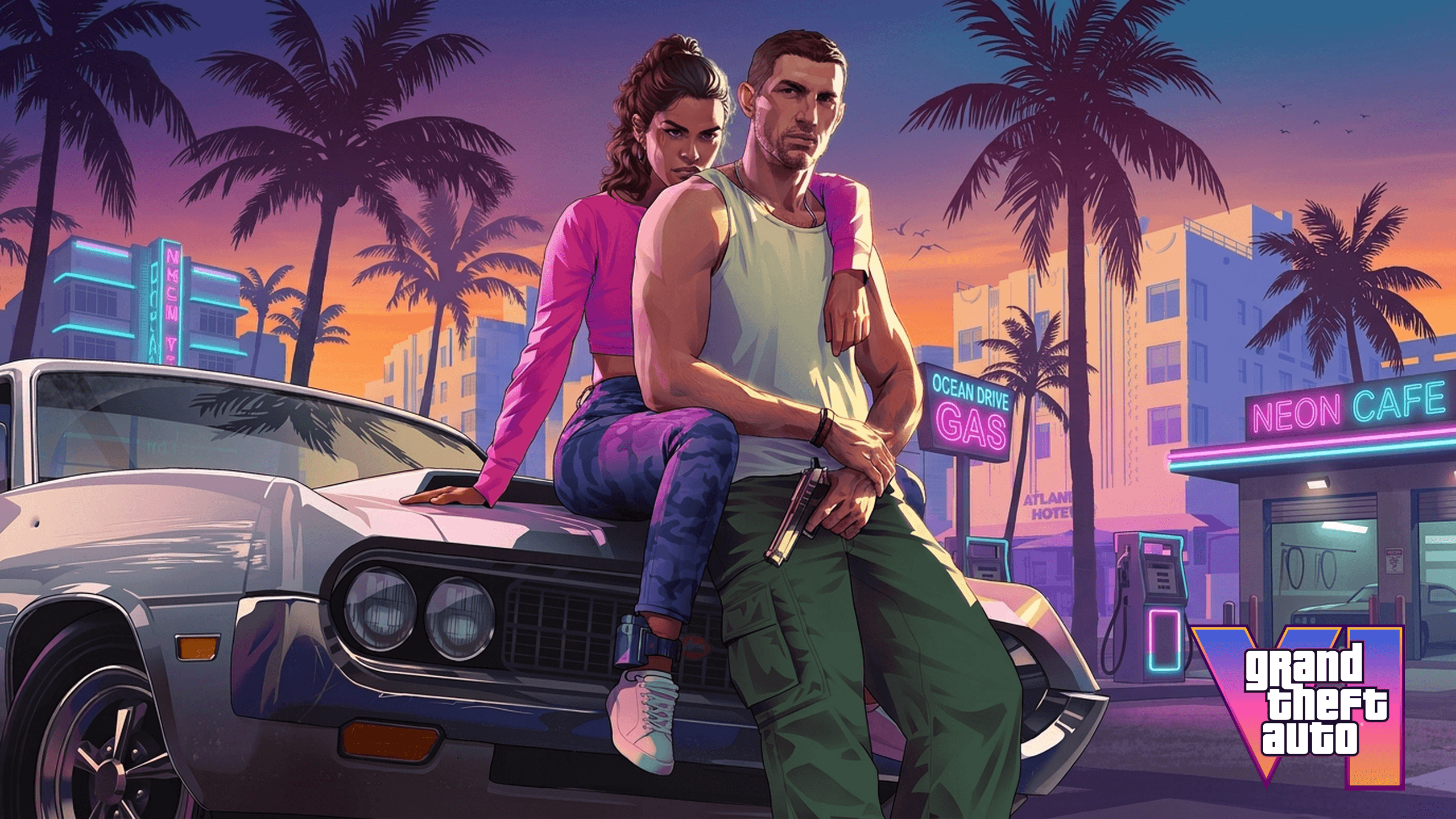GTA 6 4K Desktop Wallpaper — Vice City