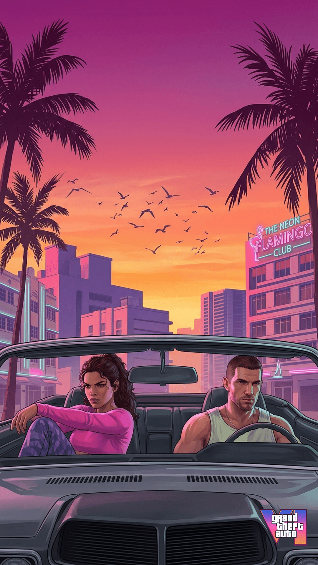 GTA 6 Wallpaper 4K — Phone