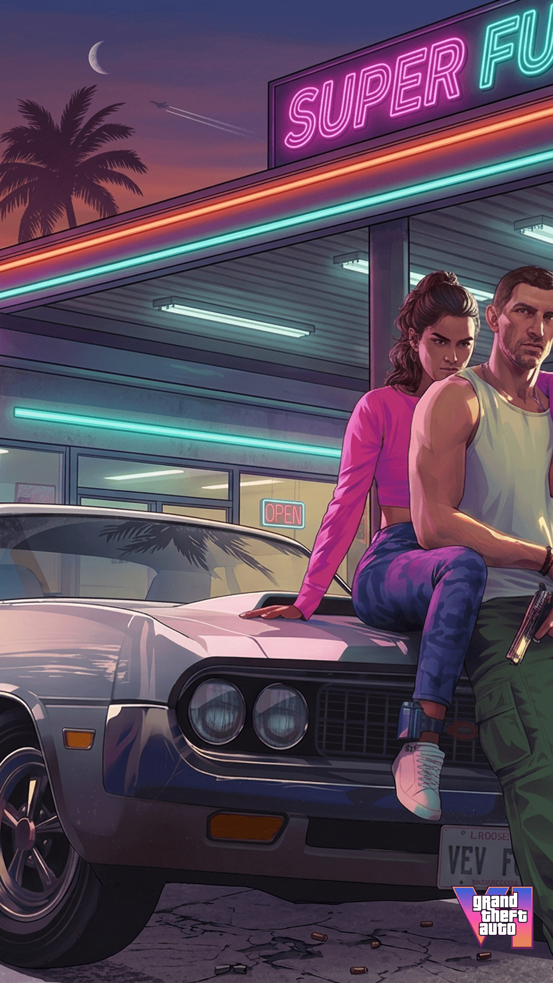 GTA 6 Wallpaper 4K — Phone