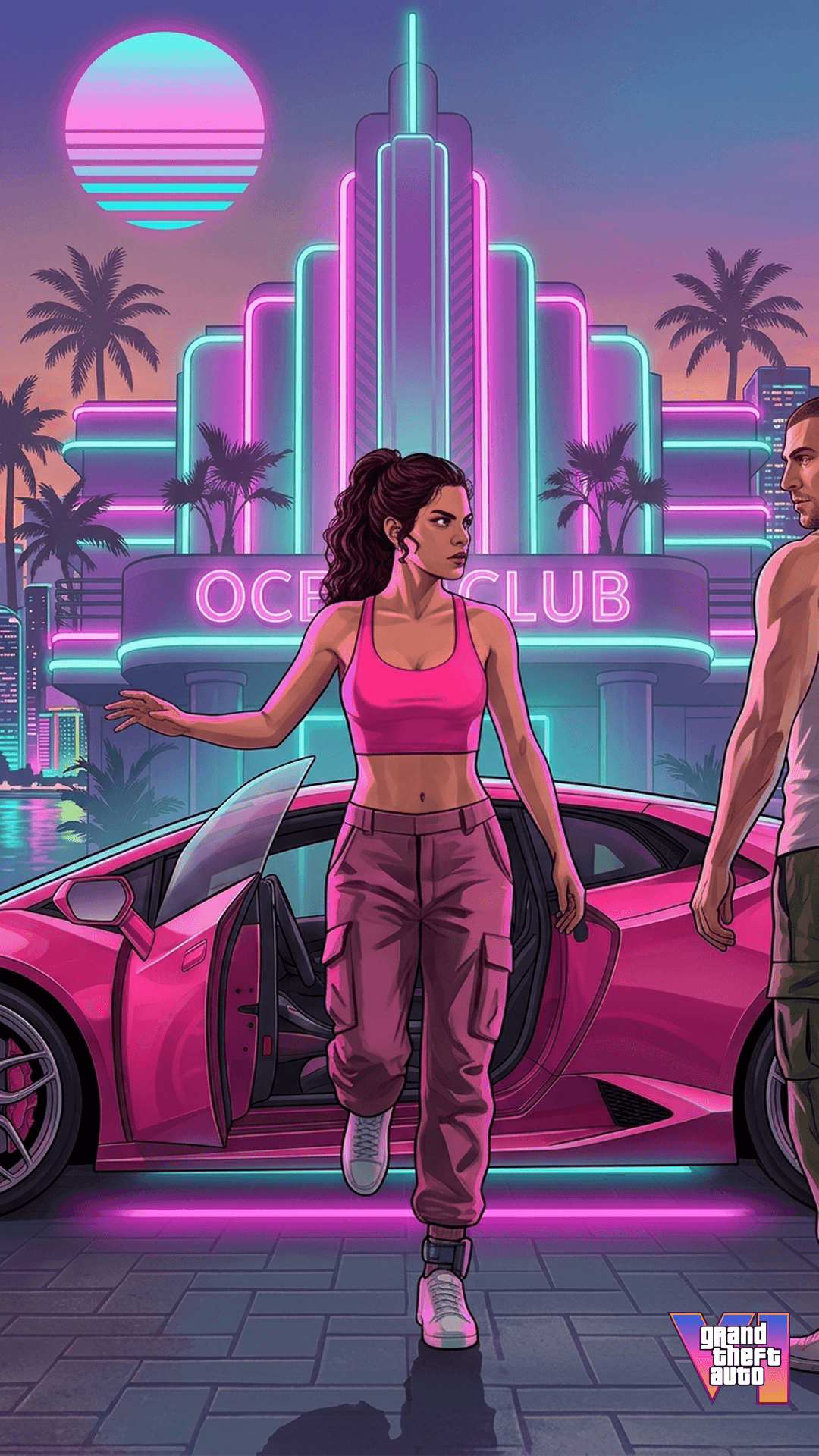 GTA 6 Wallpaper 4K — Phone