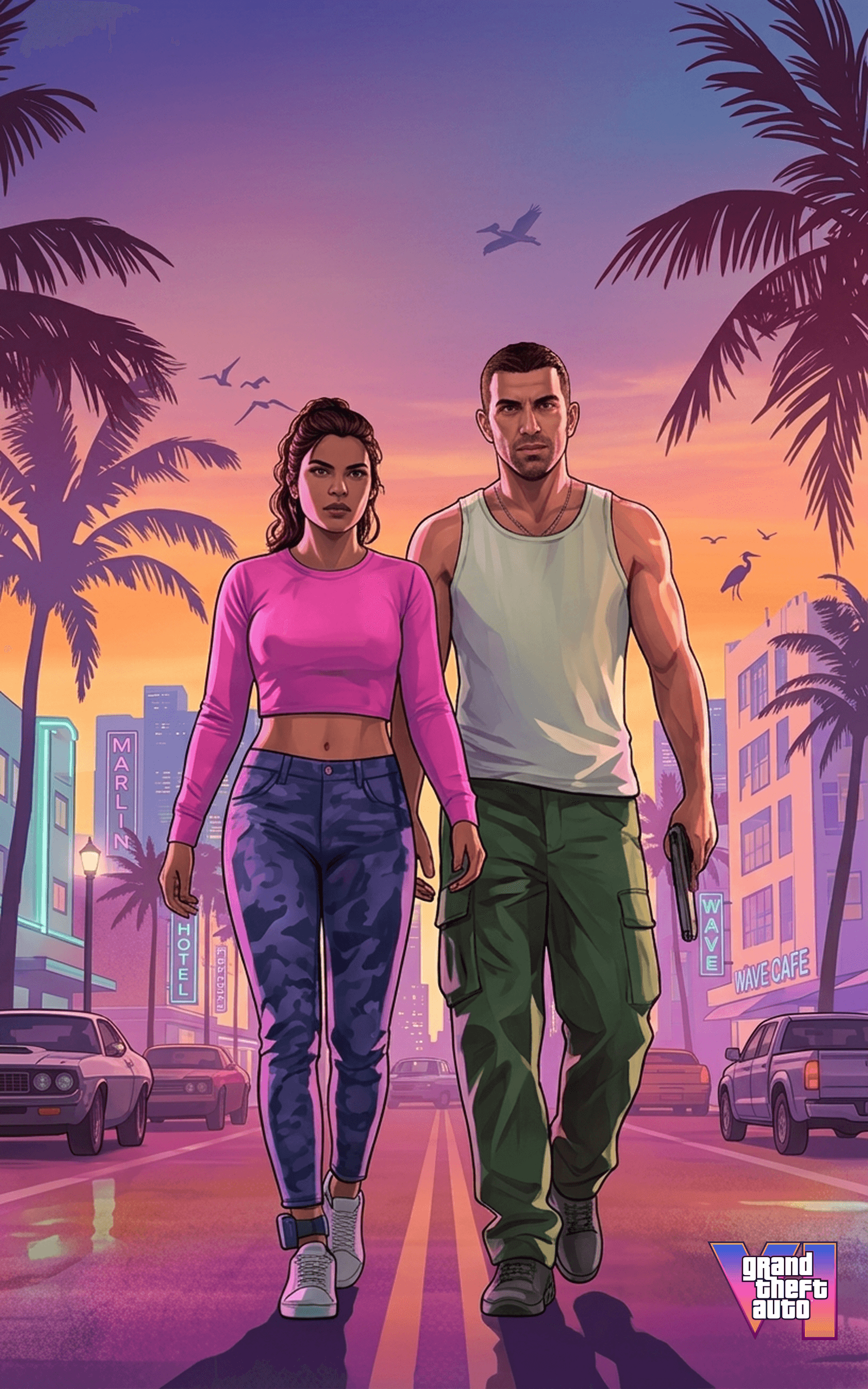 GTA 6 Wallpaper 4K — Tablet