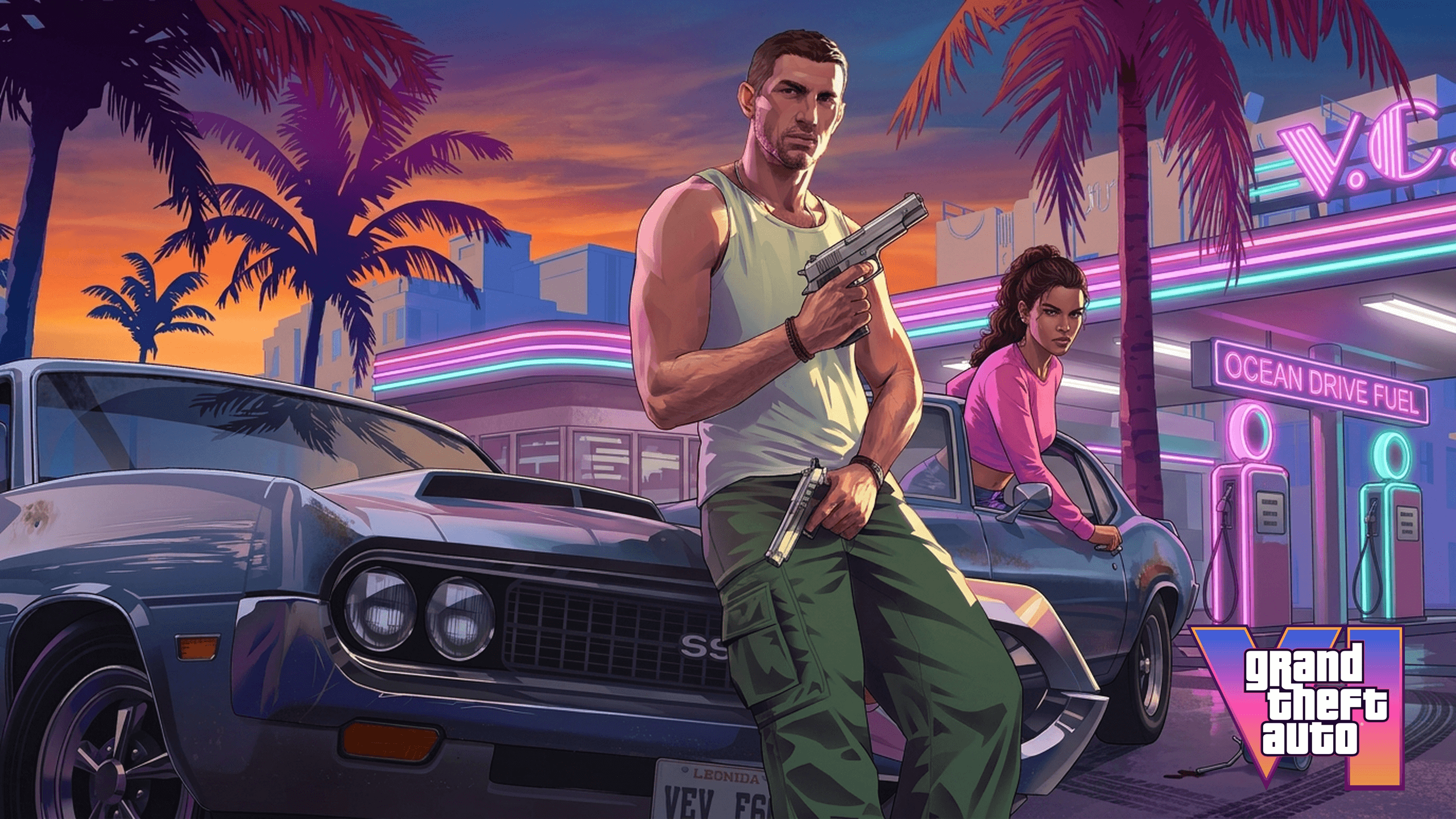 Jason & Lucia GTA 6 Desktop Wallpaper