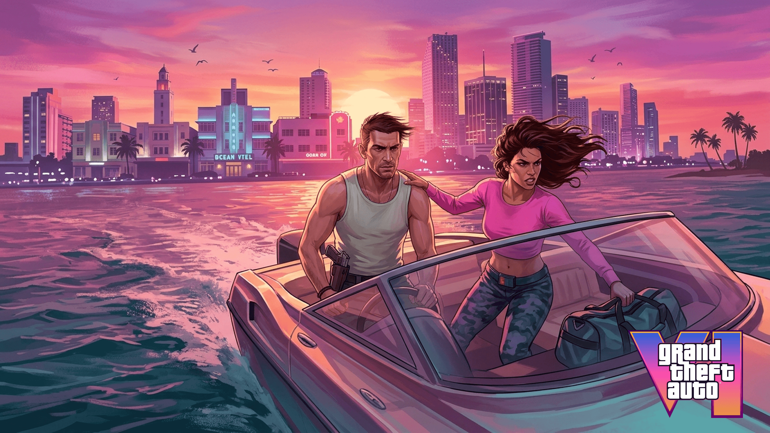 Jason & Lucia GTA 6 Desktop Wallpaper