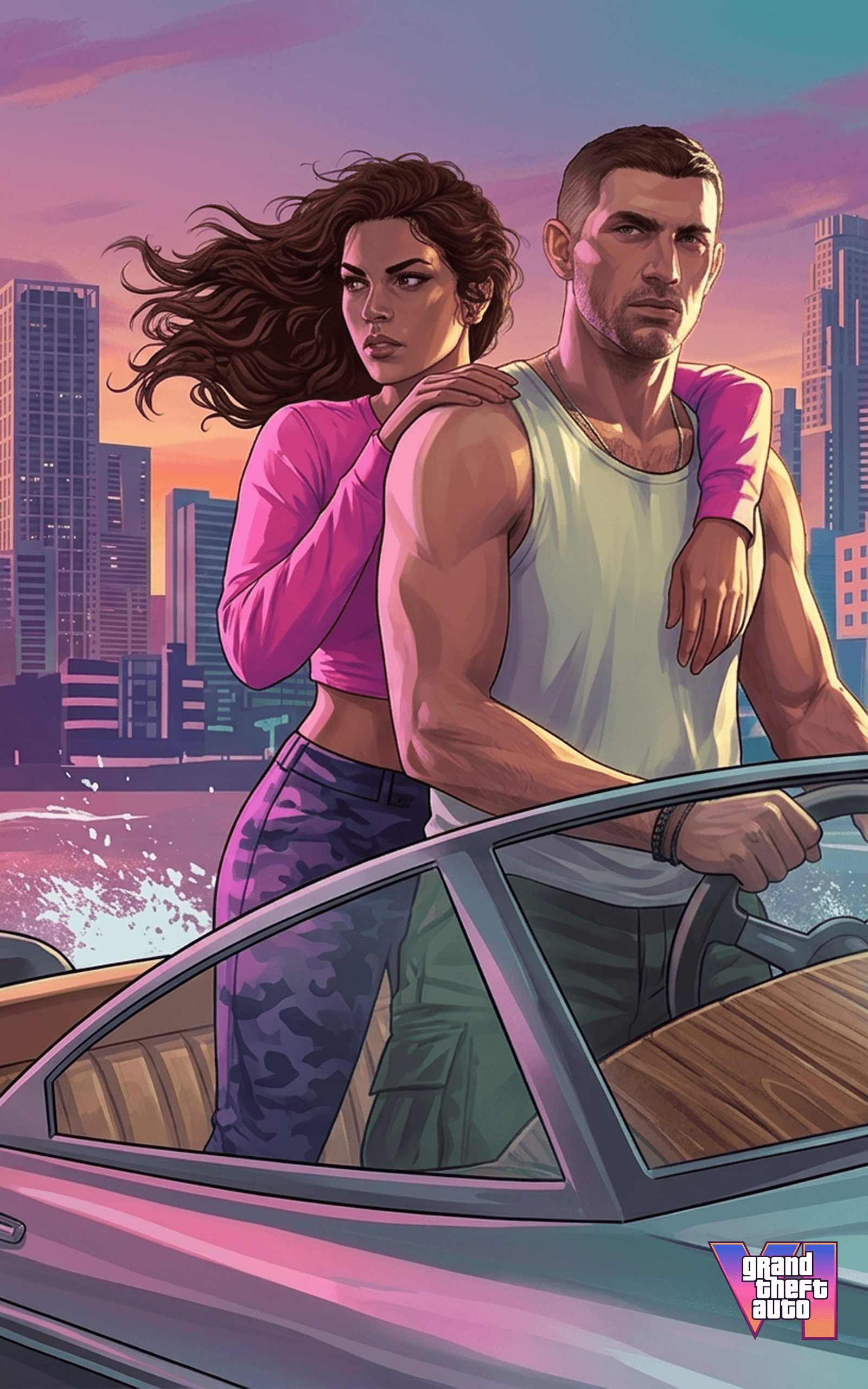 Jason & Lucia GTA 6 Tablet Wallpaper