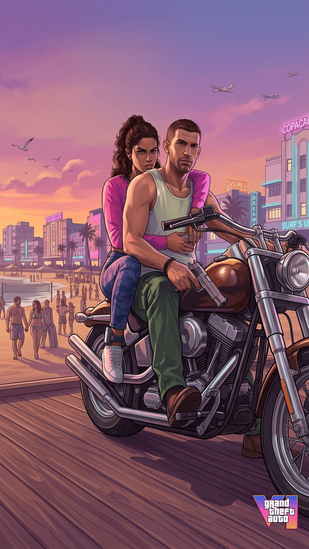 GTA 6 Wallpaper 4K — Phone