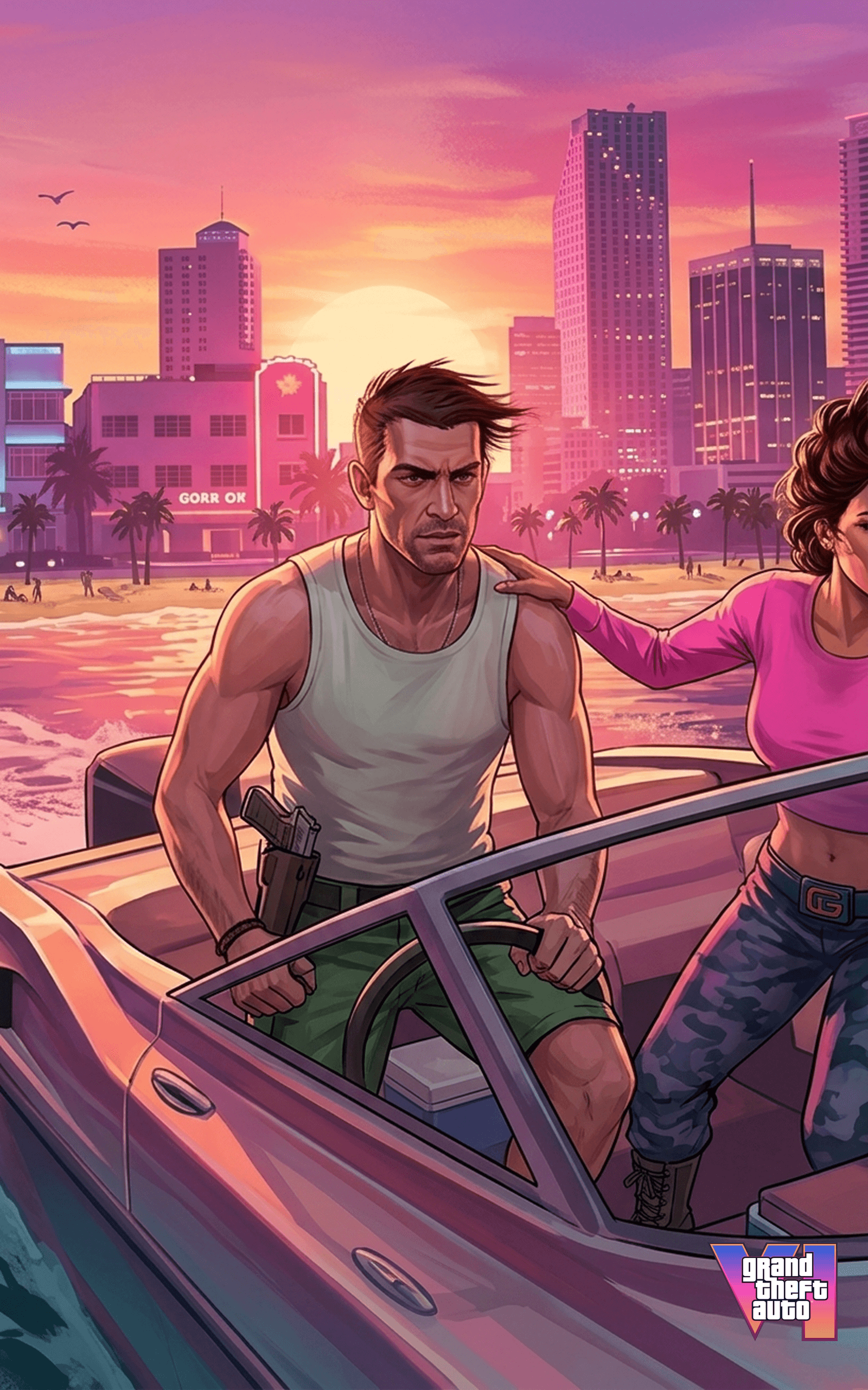 GTA 6 Wallpaper 4K — Tablet
