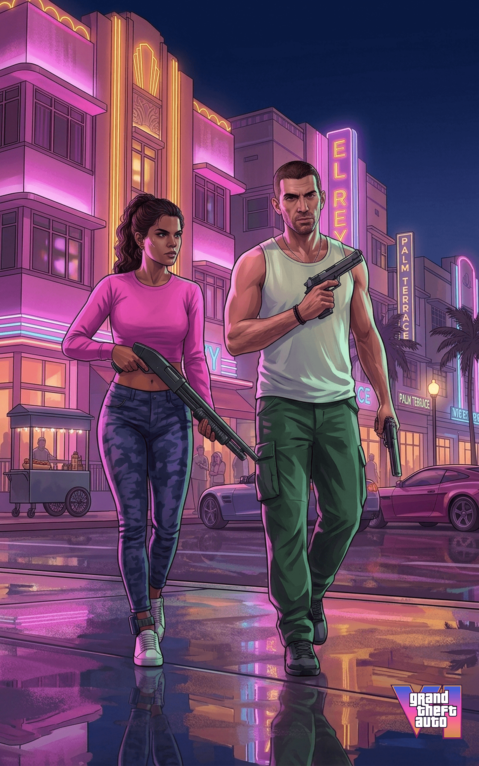 GTA VI Tablet Wallpaper HD