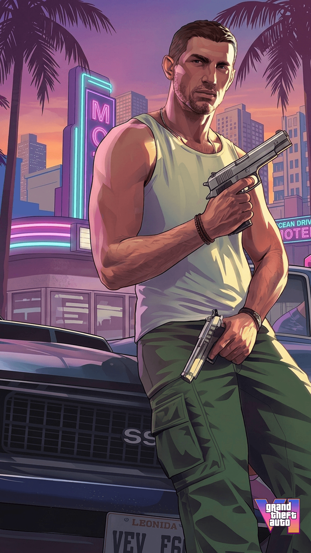Vice City GTA 6 Phone Wallpaper 4K