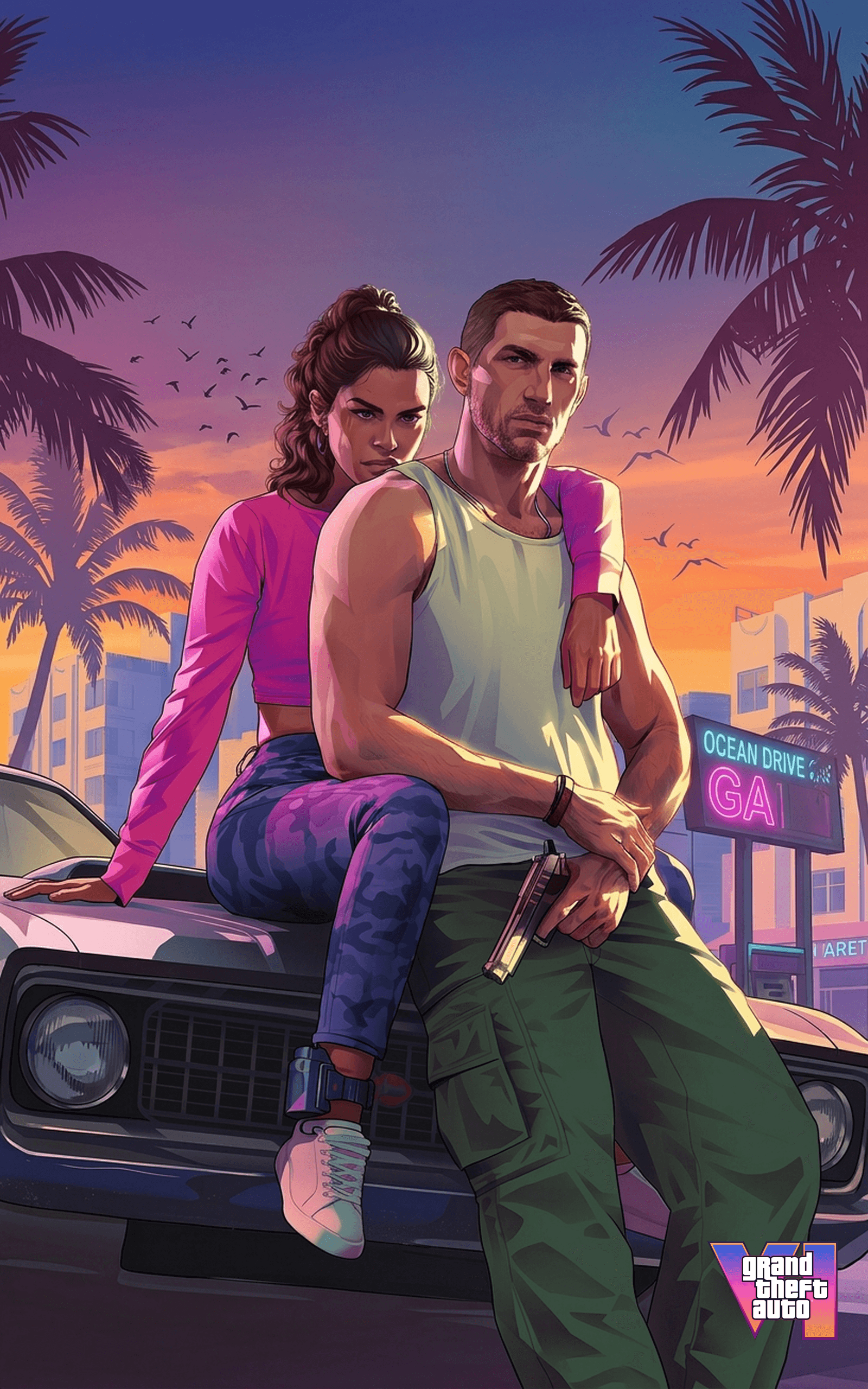 Vice City GTA 6 Tablet Wallpaper 4K